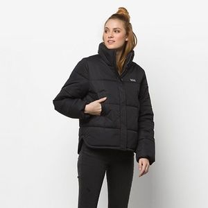 VANS GALACTIC PUFFER JACKET BLACK SIZE SMALL